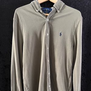 Polo Ralph Lauren Green Button Up Long Sleeve